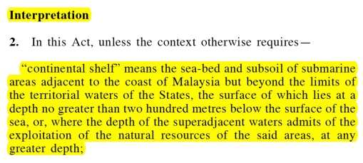 Continental Shelf Act - Seabed