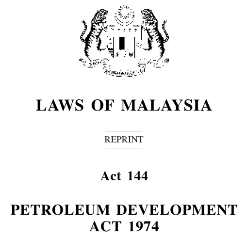 Petroleum Development Act - Header